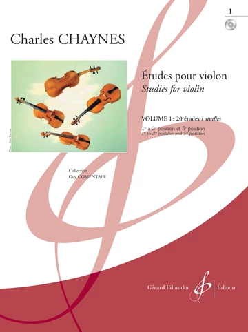 Études pour le violon. Volume 1 : 20 études (1er cycle) Visual